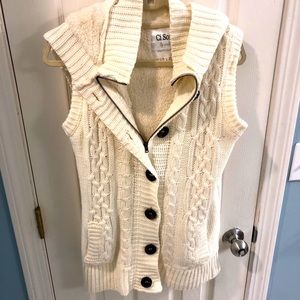 Ivory sweater vest